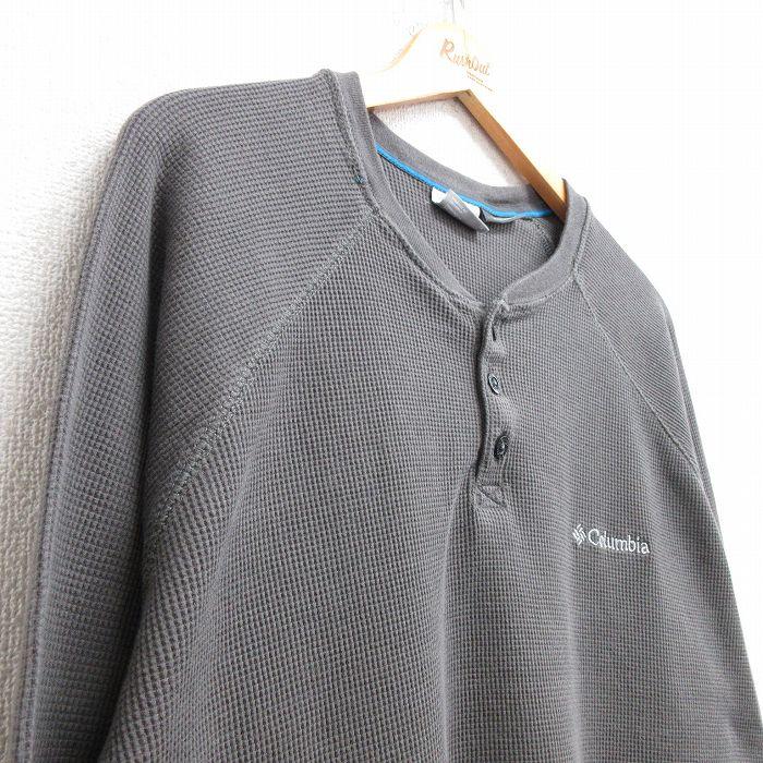 Columbia（コロンビア） XL/古着 長袖 サーマル Tシャツ メンズ ワン