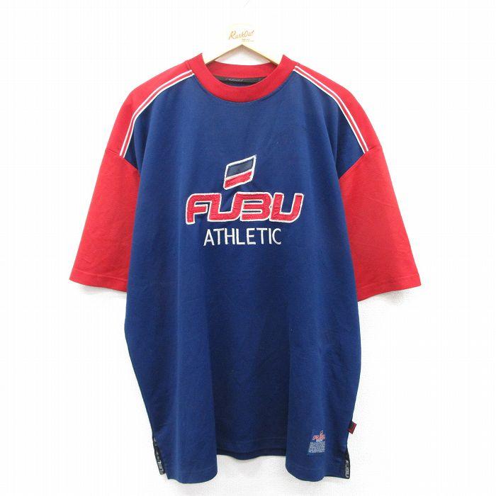 XL/古着 フブ FUBU 半袖 Tシャツ メンズ ビッグロゴ 5 大きいサイズ