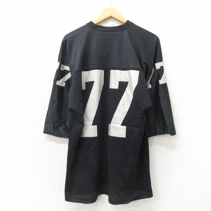 ヴィンテージ　フットボール　tシャツ　雰囲気系　XL XL/古着 半袖 ビンテージ フットボール Tシャツ メンズ 80s 77