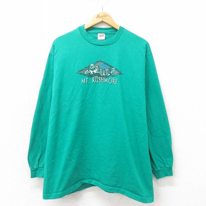 XL/古着 長袖 ビンテージ Tシャツ メンズ 90s マウントラッシュ