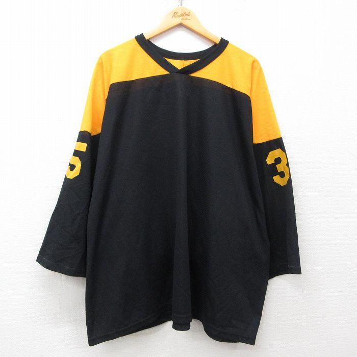 XL/古着 長袖 ビンテージ フットボール Tシャツ メンズ 90s 35