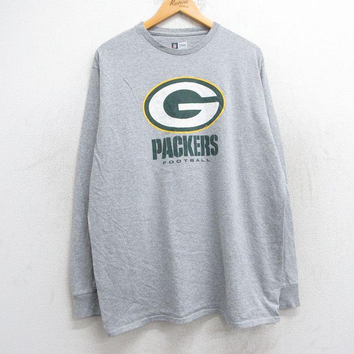 XL/古着 長袖 Tシャツ メンズ NFL グリーンベイパッカーズ 大きい 