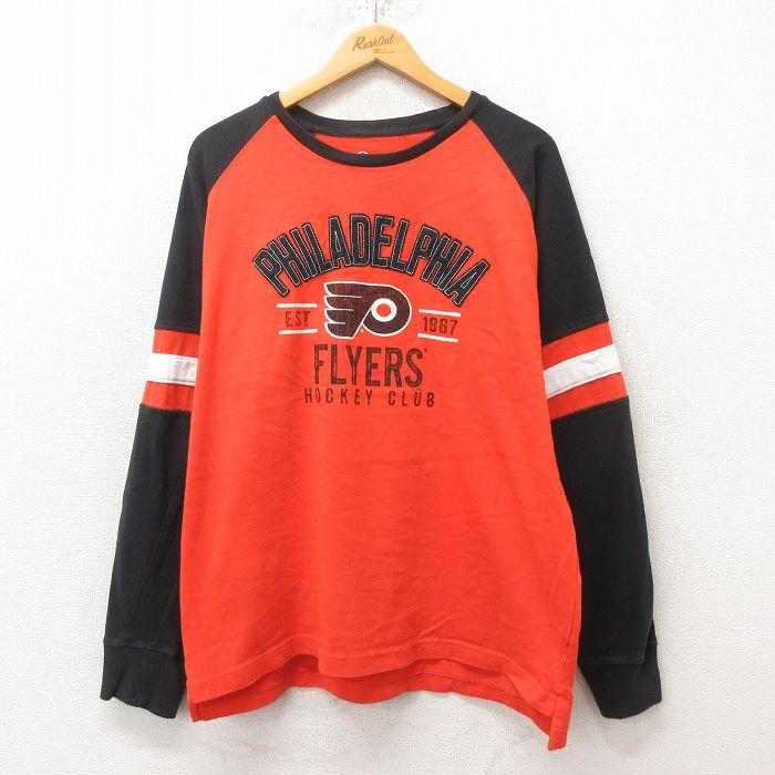 XL/古着 長袖 Tシャツ メンズ NHL フィラデルフィアフライヤーズ