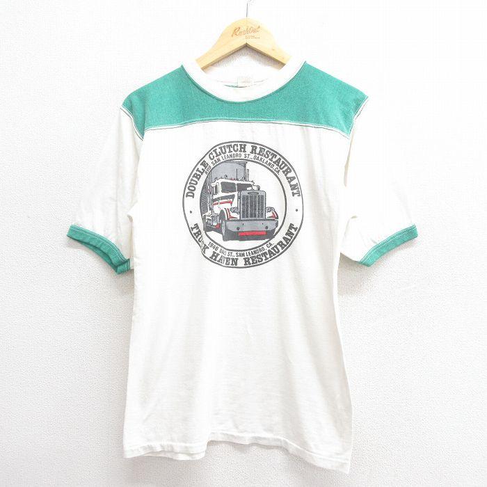 50%OFF】M/古着 半袖 フットボール Tシャツ メンズ 80s トラック