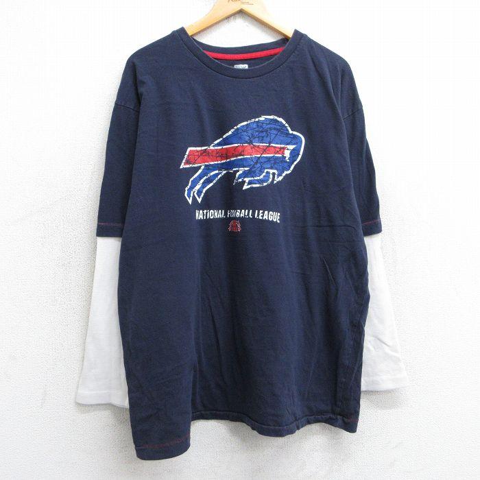 XL/古着 長袖 Tシャツ メンズ NFL バッファロービルズ 大きいサイズ
