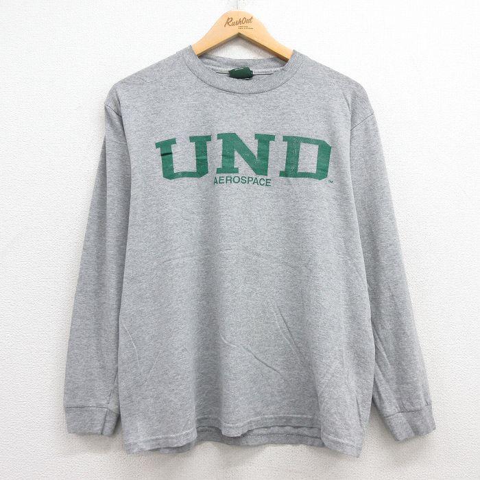 L/古着 MVスポーツ 長袖 ビンテージ Tシャツ メンズ 90s UND クルー