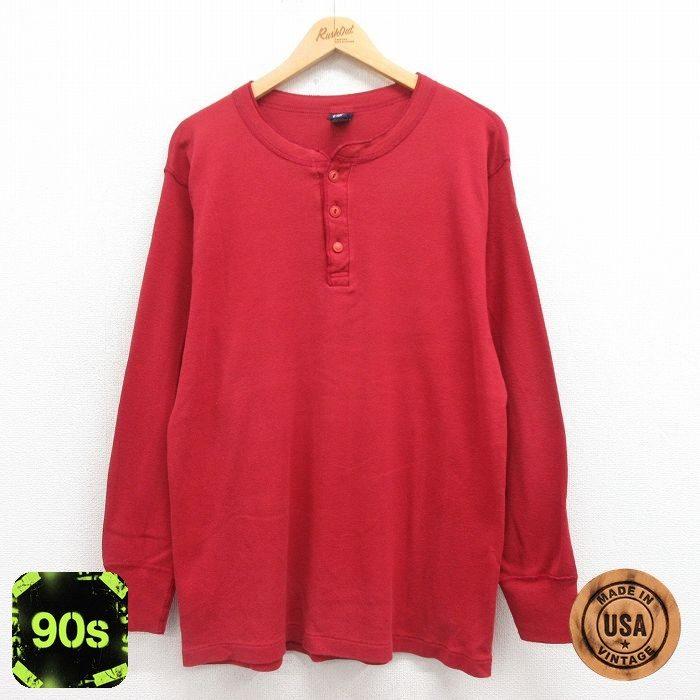 GAP（ギャップ） XL/古着 長袖 ビンテージ Tシャツ メンズ 90s 無地