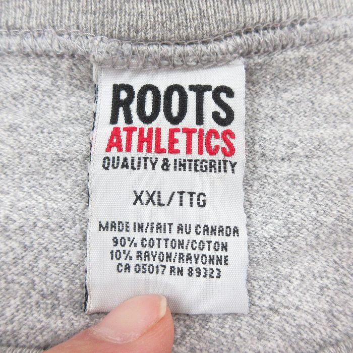 50%OFF】XL/古着 ROOTS 長袖 ビンテージ Tシャツ メンズ 00s 