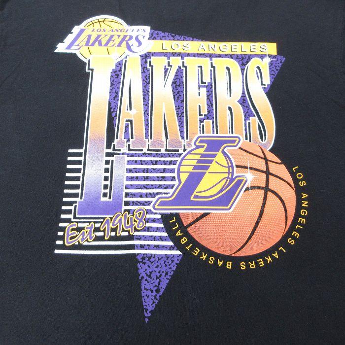XL/古着 長袖 ビンテージ Tシャツ メンズ 00s NBA ロサンゼルス 