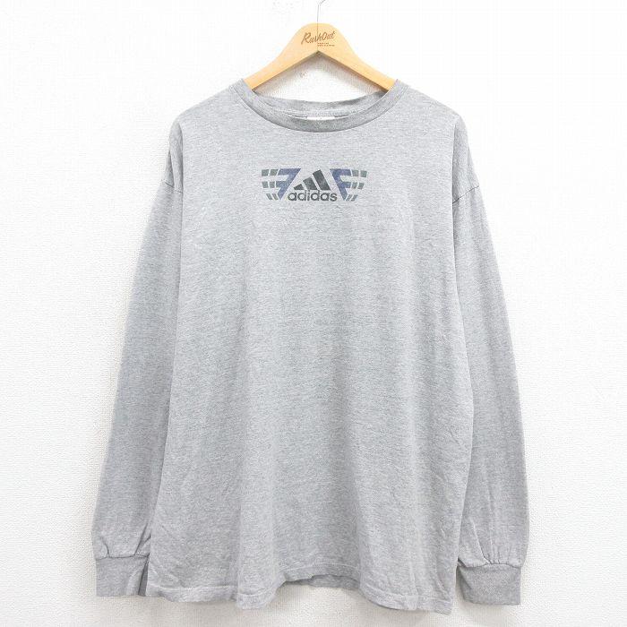 adidas（アディダス） XL/古着 長袖 ビンテージ Tシャツ メンズ 90s