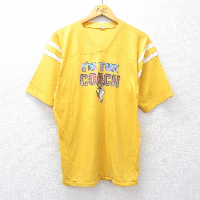 COACH（コーチ） L/古着 半袖 ビンテージ フットボール Tシャツ メンズ