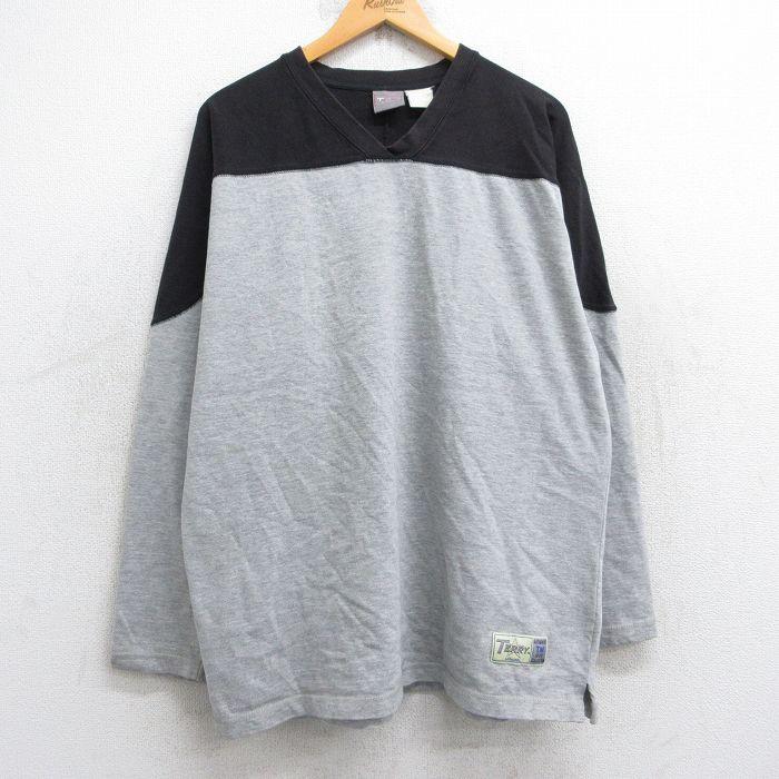 kenbou2190 Lサイズ SAINT グレー 長袖カットソー SLY | LOGO STITCH SW トップス (Tシャツ・カットソー(長袖