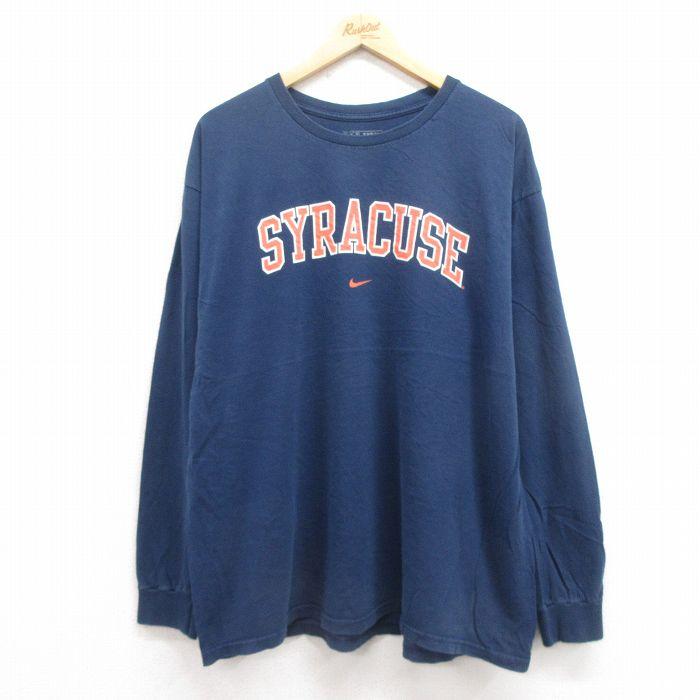 NIKE（ナイキ） XL/古着 長袖 Tシャツ メンズ シラキュース 大きい