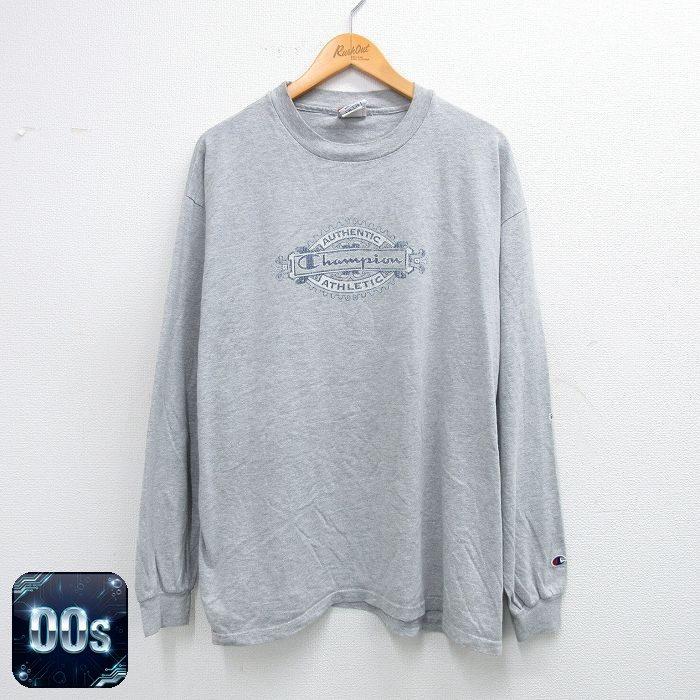 Champion（チャンピオン） XL/古着 長袖 ビンテージ Tシャツ メンズ 