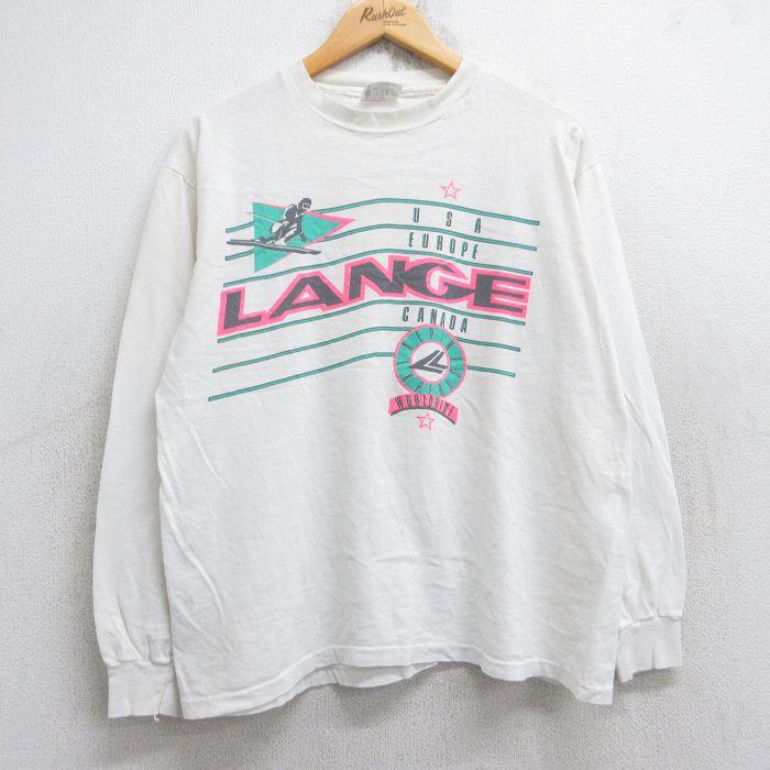 LANGE（ラング） M/古着 ヘインズ 長袖 ビンテージ Tシャツ メンズ 80s 
