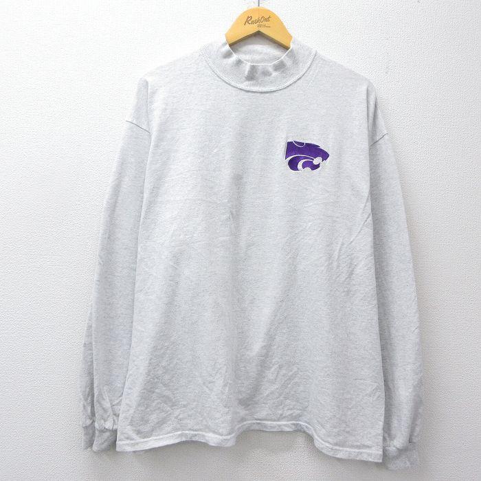 XL/古着 長袖 ビンテージ Tシャツ メンズ 00年代 00s カンザスステート
