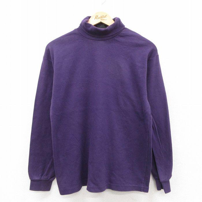 90年代 エディーバウアー　ティファニーブルー　コットンニット　ビンテージ　レア M/古着 エディーバウアー 長袖 ビンテージ Tシャツ メンズ 90年代 90s