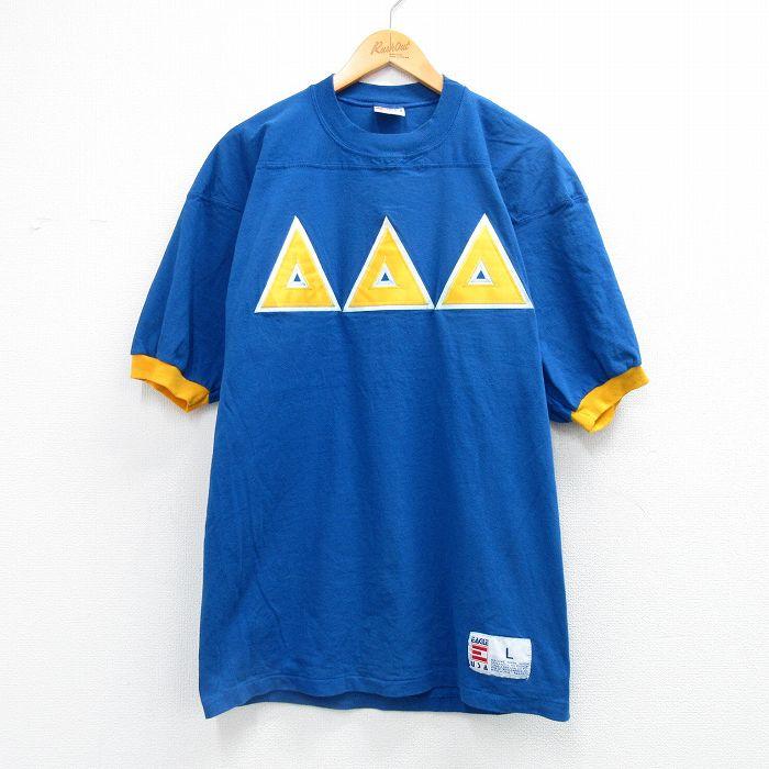 L/古着 半袖 ビンテージ フットボール Tシャツ メンズ 90年代 90s