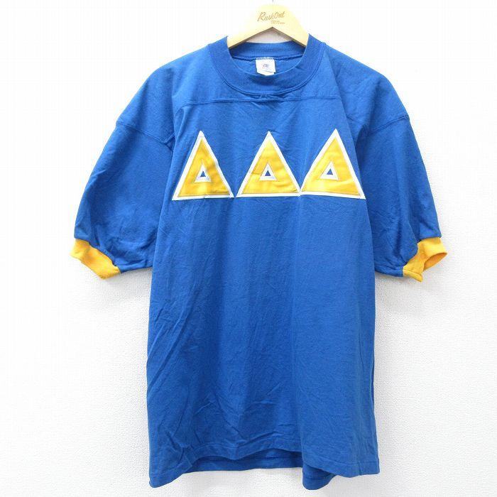 L/古着 半袖 ビンテージ フットボール Tシャツ メンズ 90年代 90s