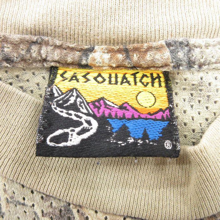 L/古着 長袖 ビンテージ Tシャツ メンズ 90年代 90s メッシュ地 