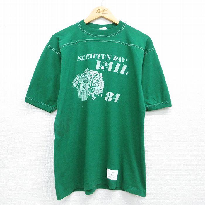 80'sヴィンテージ古着フットボールTシャツMアメリカ製SANTA CRUZ希少 L/古着 半袖 ビンテージ フットボール Tシャツ メンズ 80年代 80s