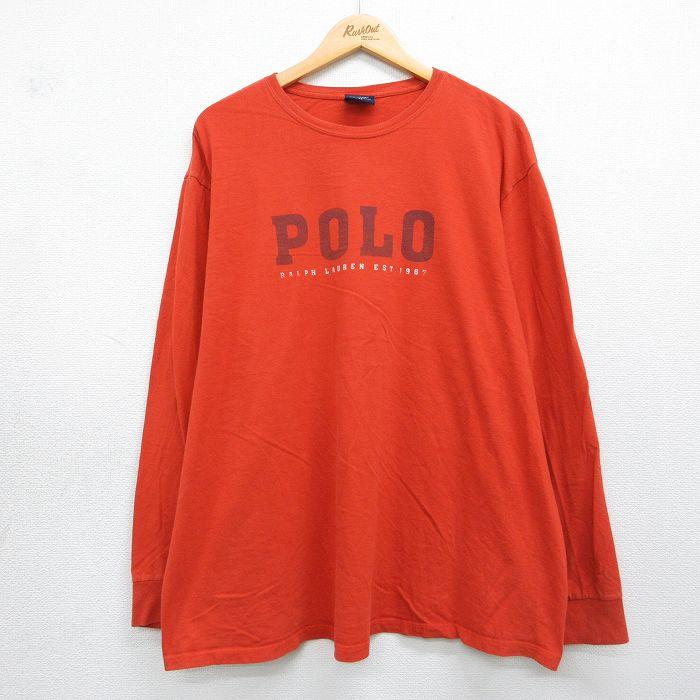 XL/古着 ラルフローレン ポロスポーツ 長袖 ブランド Tシャツ メンズ 