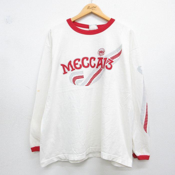 XL/古着 長袖 ビンテージ Tシャツ メンズ 90年代 90s MECCA 大きい