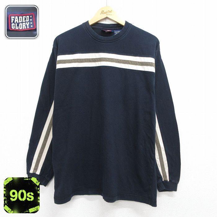 GLORY L/古着 FADED 長袖 ビンテージ Tシャツ メンズ 90年代 90s