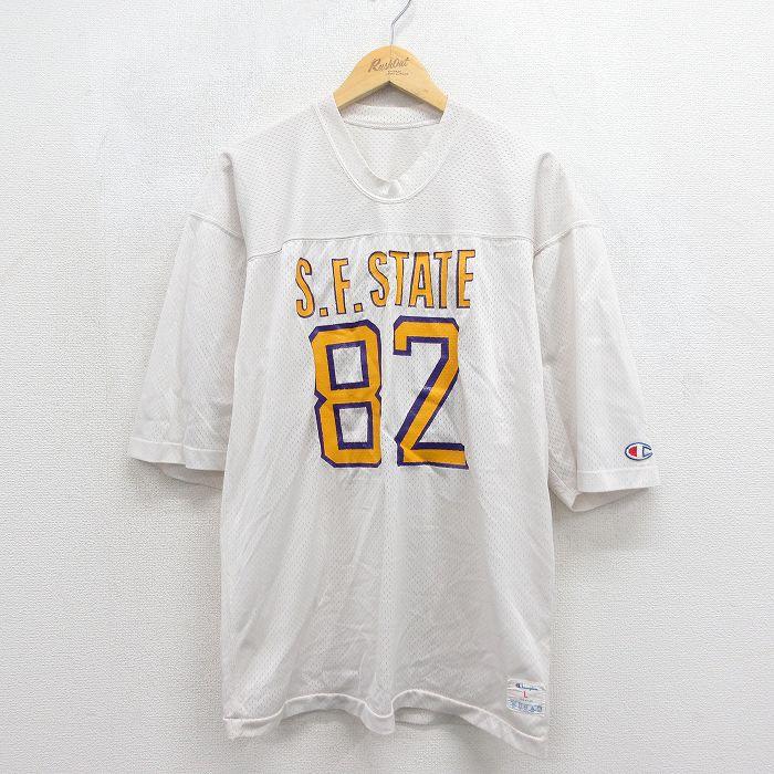 Champion（チャンピオン） L/古着 半袖 ビンテージ フットボール T