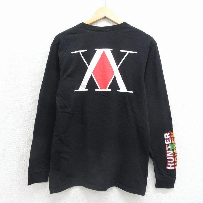 M/古着 長袖 Tシャツ メンズ アニメ ハンターハンター コットン クルー