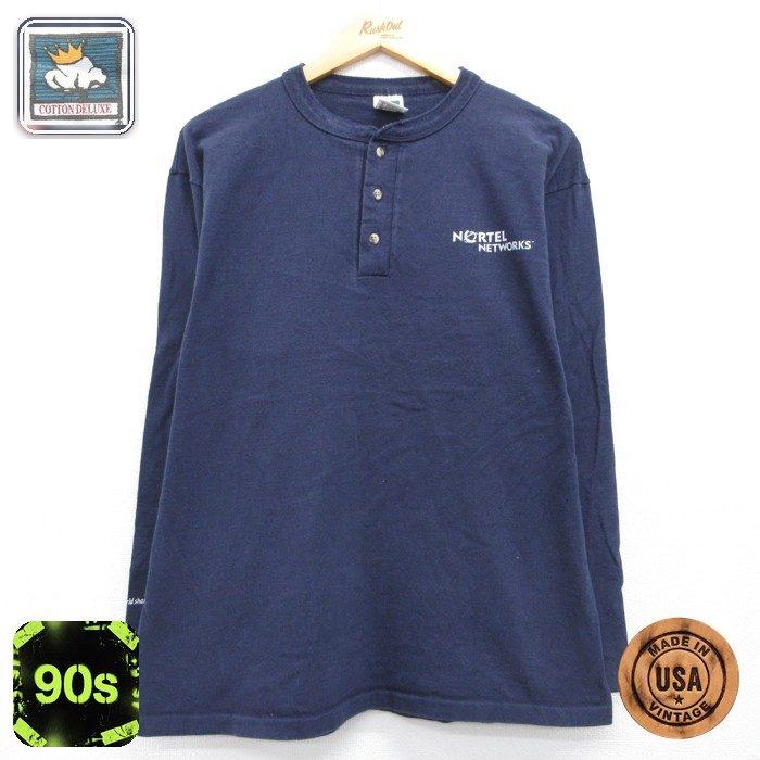 XL/古着 NortelNetworks 長袖 ビンテージ Tシャツ メンズ 90年代 90s