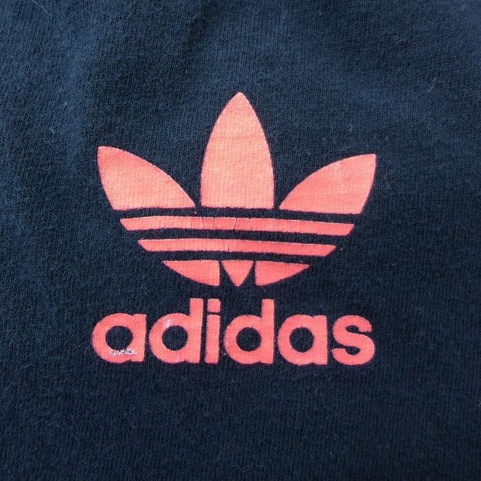 L 古着 半袖 ブランド Tシャツ アディダス Adidas ロゴ リーフ トレフォイル 03 コットン クルーネック 黒 ブラック may29 中古 メンズ Tsbd0429 古着屋rushout 通販 Yahoo ショッピング