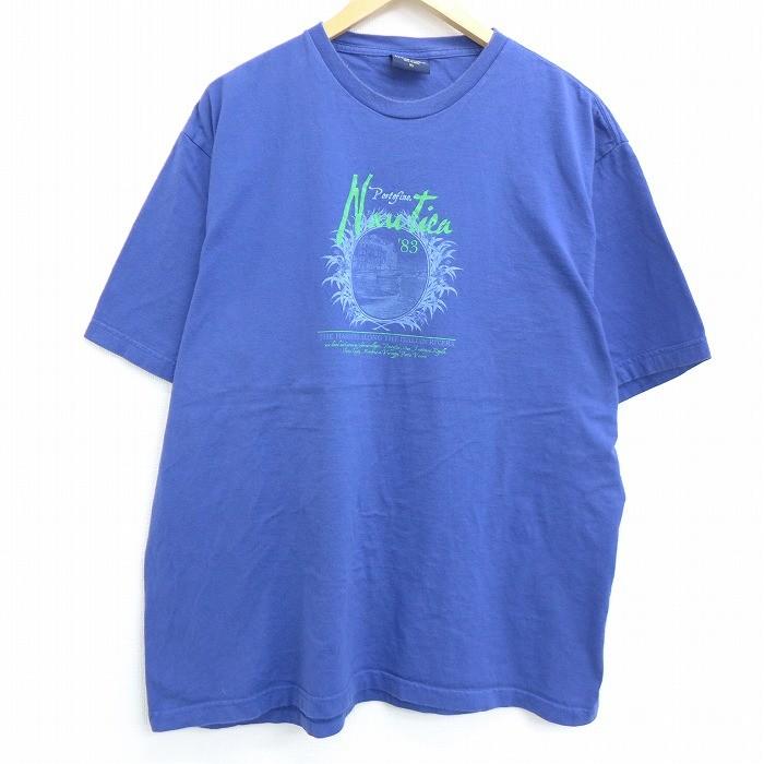 Xl 古着 半袖 ブランド Tシャツ ノーティカ Nautica 船 ロゴ イタリアン 大きいサイズ コットン クルーネック 紺 ネイビー jun05 中古 メンズ Tsbd 古着屋rushout 通販 Yahoo ショッピング