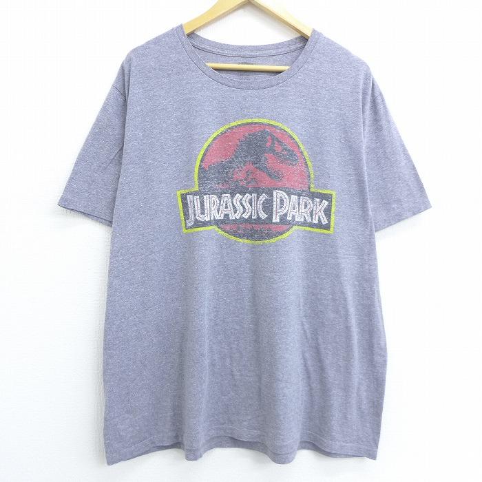 Xl 古着 半袖 Tシャツ オールドネイビー Old Navy 映画 ジュラシックパーク 大きいサイズ クルーネック グレー 霜降り jul02 中古 メンズ Tsbd 古着屋rushout 通販 Yahoo ショッピング