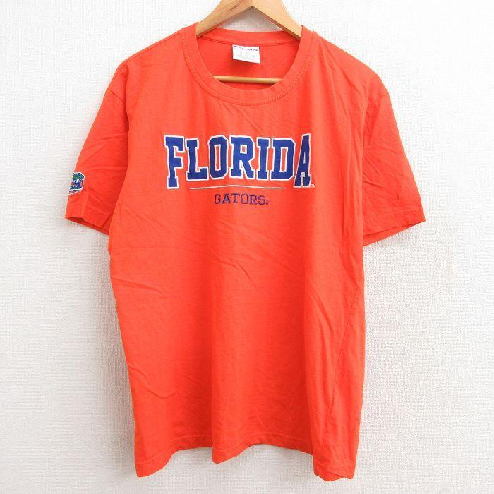 L 古着 チャンピオン Champion 半袖 ブランド Tシャツ メンズ フロリダゲイターズ コットン クルーネック オレンジ 21jul06 中古 Tsbd 古着屋rushout 通販 Yahoo ショッピング