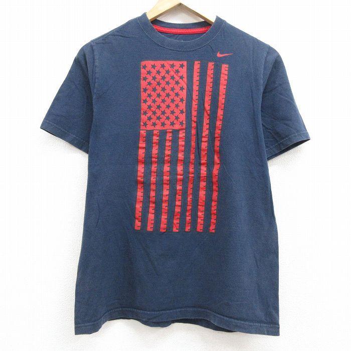 豊富なギフト コットン Usサッカー 星条旗 ワンポイントロゴ メンズ Tシャツ ブランド 半袖 Nike ナイキ M 古着 古着ナイキnike半袖 ブランドtシャツメンズワンポイントロゴ星 クルーネック 中古 21jul09 ネイビー 紺 Tシャツ カットソー Www Fonsti Org