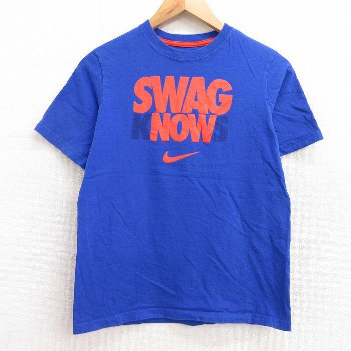 超安い メンズ Tシャツ ブランド 半袖 Nike ナイキ S 古着 古着ナイキnike半袖ブランドtシャツメンズswagnowコットンクル Swag 中古 21aug02 ブルー 青 クルーネック コットン Now Tシャツ カットソー Www Fonsti Org