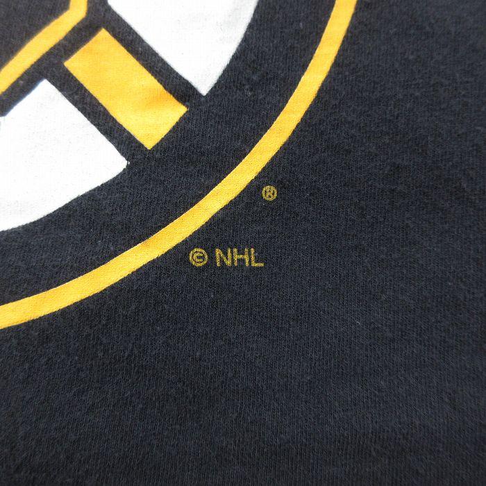 XL/古着 リーボック 半袖 ブランド Tシャツ メンズ NHL ボストンブルーインズ ズデノチャラ 33 大きいサイズ コットン クルーネック 黒｜furugiyarushout｜04