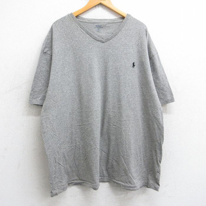 試着程度　ラルフローレン　半袖　シャツ　ＸＬ　グレー系 POLO RALPH LAUREN（ポロ・ラルフローレン） XL/古着 ラルフローレン