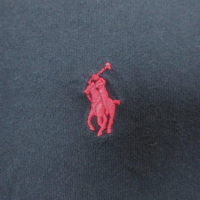 XL/古着 ラルフローレン Ralph Lauren 半袖 ブランド Tシャツ メンズ ワンポイントロゴ 大きいサイズ コットン クルーネック 黒 ブラック 2｜furugiyarushout｜02