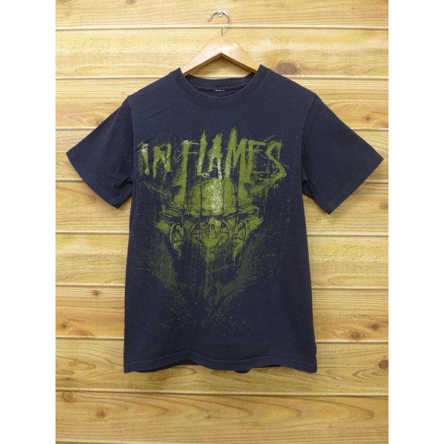 S 古着 ロック バンド Tシャツ インフレイムス 黒 ブラック 18may24 中古 メンズ Tsrk 古着屋rushout 通販 Yahoo ショッピング