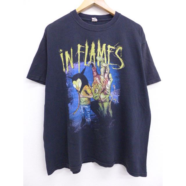 Xl 古着 ロック バンド Tシャツ インフレイムス 大きいサイズ 黒 ブラック 19sep06 中古 メンズ Tsrk 古着屋rushout 通販 Yahoo ショッピング