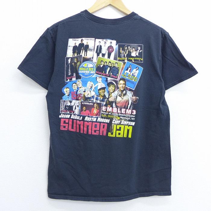 M 古着 半袖 ロック バンド Tシャツ サマージャム オースティンマホーン ジェイソンデルーロ フェス コットン クルーネック 黒 ブラック 20jul01 中古 メンズ Tsrk20054238 古着屋rushout 通販 Yahoo ショッピング