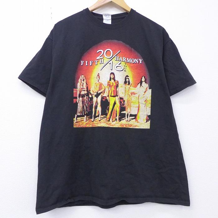 Xl 古着 半袖 ロック バンド Tシャツ フィフスハーモニー コットン クルーネック 黒 ブラック jul03 中古 メンズ Tsrk 古着屋rushout 通販 Yahoo ショッピング