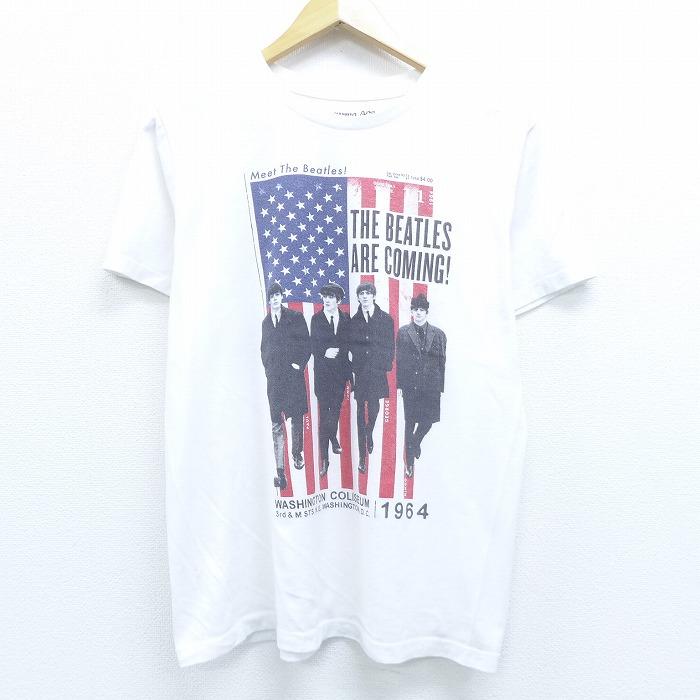 M 古着 半袖 ロック バンド Tシャツ オールドネイビー Old Navy ビートルズ The Beatles クルーネック 白 ホワイト jul31 中古 メンズ Tsrk 古着屋rushout 通販 Yahoo ショッピング