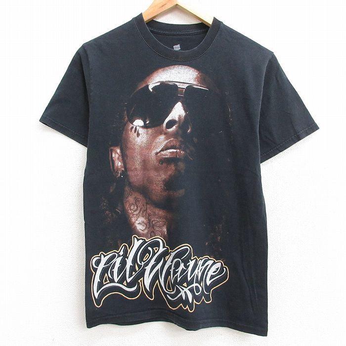 S 古着 ヘインズ Hanes 半袖 ヒップホップ ラップ Tシャツ メンズ リルウェイン コットン クルーネック 黒 ブラック 21jul06 中古 Tsrk 古着屋rushout 通販 Yahoo ショッピング