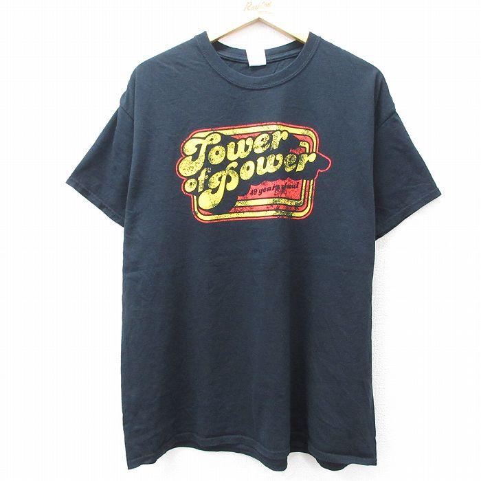 XL/古着 半袖 ロック バンド Tシャツ メンズ タワーオブパワー