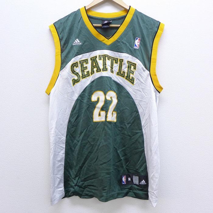 adidas L/古着 タンクトップ アディダス NBA シアトルスーパー adidas L/古着 タンクトップ アディダス NBA シアトルスーパー