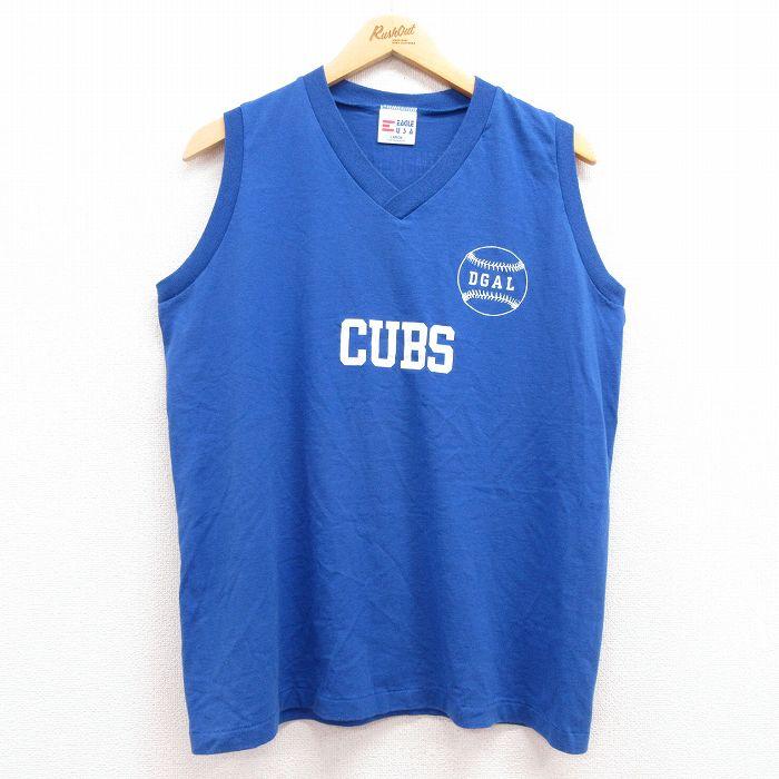 50%OFF】L/古着 ビンテージ ノースリーブ Tシャツ メンズ 90s 野球  