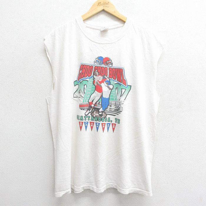 XL/古着 ビンテージ ノースリーブ Tシャツ メンズ 00s CHOO BOWL